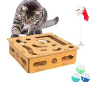 Ancsttu Jeu De Puzzle pour Chat - Jouet Stimulation Mentale Chaton | Accessoire D'Entraînement Anti Ennui Libération Énergie Exercice Quotidien - Jeu Quotidien pour Appartement Salon Chambre Parents