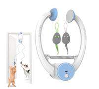 Ancsttu Jouets automatiques pour chat - Corde électronique rétractable pour chaton, jouet interactif automatique - pour jouer à l'intérieur, soulager l'ennui, l'entraînement, libérer l'énergie