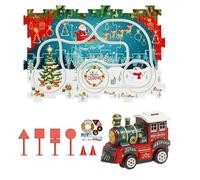 Ancsttu Jouets De Train Pour | Puzzle Avec Circuit De Course De Voitures Et Jeu De Noël | Modèle De Locomotive À Moteur - Pour Âgés De 3 À 6 Ans Garçons Tout-Petits Amis Jouet Éducatif d'Apprentissage