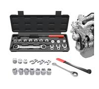 Ancsttu Kit D'outils pour Courroie Serpentine - Outil De Réparation De Véhicule | Clé Poulie Folle Voiture,pour Techniciens Auto Propriétaires Auto Ateliers Réparation Garage Domestique Camion SUV RV