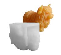 Ancsttu Moules En Résine Animaux,Moules Mignons Vache Highland | 3D Souples Résistants à la Chaleur pour Glaçage Gâteau Chocolat