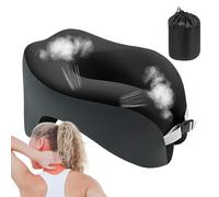 Ancsttu Oreiller de Voyage - Coussin d'avion Portable - Accessoire Sieste en Mousse Mémoire pour Camping Plein Air Cinéma en Famille Bénévoles Professeurs Yoga Trajets en Voiture