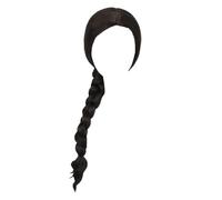 Ancsttu Perruques Cosplay pour Femmes,Postiches de Fête Réalistes - Perruque de Sorcière Noire avec Tresses pour Fête,Pour Carnaval Masquerade Déguisement Événements Festival Scène Dames Adultes