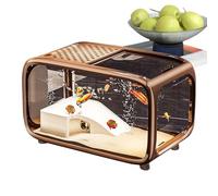 Ancsttu Petit Aquarium, Aquarium Paysager pour Betta, Habitat Clair en Acrylique pour Tortues Escargots Betta Aquatiques
