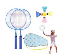 Ancsttu Raquettes Volant Enfant, Raquettes de Badminton Extérieur pour Jardin avec Sac, Raquette Ergonomique Équipement Sportif Complet pour S'amuser en Famille ou Entre Amis
