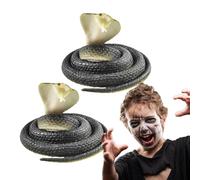 Ancsttu Serpent Farceur,2 Accessoires Réalistes et Effrayants | Farces et Blagues avec Faux Serpents Souples | pour Fête des Poisson d'Avril Garçons Filles Adolescents Adultes Maison Dortoir