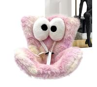 Ancsttu Siège Auto pour Poupée,Coussin De Chaise en Peluche avec Design Mignon Aux Grands Yeux - Siège De Voiture pour Poupées - Destiné Aux Filles Et Bébés pour Jeu Vent Et Affichage 10-17 Cm