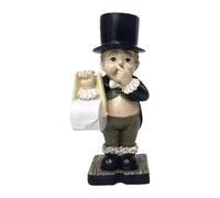Ancsttu Statue De Majordome De Toilette, Figurine De Garçon Tenant Le Nez, Figurine Amusante De Support De Papier De Salle De Bain Décoration De Bureau pour Dortoir Appartement Maison, 8x15cm
