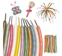 Ancuioyz 100 Pcs Ballon Long En Latex, Ballons Magiques Set, Long Ballons Pour Modélisation, Ballon Magique Pour Anniversaire Des Enfants, Mariage Et Fête (Vintage)