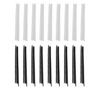 Ancyen Lot de 2000 mini étiquettes de prix de 0,5 cm pour étiquettes de vêtements avec ardillons, 1000 fermoirs noirs et 1000 fermoirs blancs, installation facile et utilisation facile