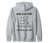 and God Said and There Was Light Maxwell Équations Physique Sweat à Capuche