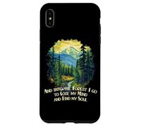 And Into the Forest I Go Nature Mountain Lover Woods Randonnée Coque pour iPhone XS Max