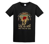 and Into The Forest I Go to Lose My Mind & Find My Soul Unisex 100% Cotton Short-Sleeve T-Shirts Black S