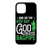 and on The 8th Day God Created Bagpipe Musician Cornemuse Coque pour iPhone 12 Mini