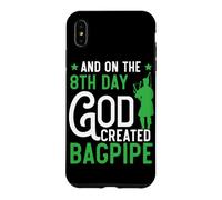 and on The 8th Day God Created Bagpipe Musician Cornemuse Coque pour iPhone XS Max
