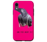 and Pigs Might Fly Citation Sarcastique drôle fantaisiste Coque pour iPhone XR
