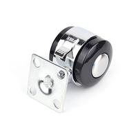 and PVC Furniture Caster with Brake Wheel Diameter 40MM/1.5inch Activities Cabinet Flat Panel Installation Hardware 1Pcs Casters
