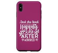 and She Lived Happily Ever After Divorced in My Divorced Era Coque pour iPhone XS Max