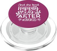 and She Lived Happily Ever After Divorced in My Divorced Era PopSockets PopGrip pour MagSafe