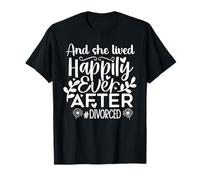 and She Lived Happily Ever After Divorced in My Divorced Era T-Shirt
