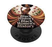 and Still I Rise Melanin Black History Race Justice Women PopSockets PopGrip Adhésif