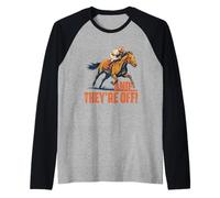 and They Off - Fan de Course de Chevaux Manche Raglan