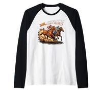 and They Off Horse Racing Classic Jockey Action Manche Raglan