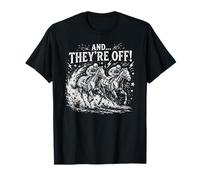 and They Off Horse Racing Classic Jockey Action T-Shirt