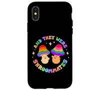 and They Were Shroom Mates Colocataires Funny Pride Queer Joke Coque pour iPhone X/XS