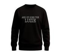 and Up Goes The Luze Pull humoristique avec inscription « Carnaval Insider », Noir , S