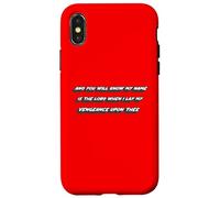 and You Will Know My Name is The Lord When I Lay My Fiction Coque pour iPhone X/XS