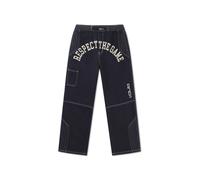 AND1 Jean 'Respect The Game' beige clair / bleu foncé / blanc, Taille 34