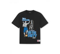 AND1 T-Shirt 'Did You Dirty Trash Talk' bleu / gris clair / noir / blanc, Taille L