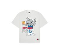 AND1 T-Shirt 'Don't Laugh Trash Talk' bleu / gris / rouge / blanc, Taille M