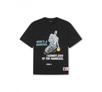 AND1 T-Shirt 'Gameless Trash Talk' azur / gris clair / noir, Taille M