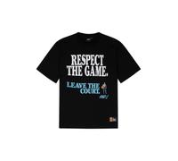 AND1 T-Shirt 'Respect The Game' azur / noir / blanc, Taille XXL