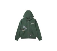 AND1 Veste de survêtement 'Respect The Game' curry / sapin / blanc, Taille S