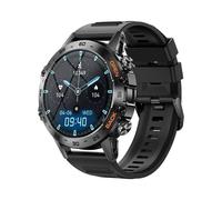 Anda-Montre Intelligente Étanche Ip67 Pour Homme,Montre Intelligente De Sport,Tracker De Fitness,Appel Bluetooth,Tiroir En Acier,Android,Ios,K52,1.39"" - Type Silicone Black