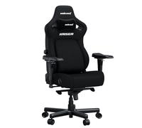 Anda Seat Kaiser 4 Chaise Gaming Adulte - Chaises de Jeu XL avec Soutien Lombaire Rétractable à 4 Niveaux, Tissu Lin, Soutien Renforcé pour Cou et Dos, Chaises Gaming Ergonomiques en Tissu Noir