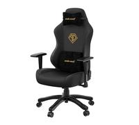 Anda Seat Phantom 3 Grande Chaise Gaming en Cuir Noir - Fauteuil Gaming Adulte, Accoudoirs Réglables 2D, Grande Coussins pour la Tête et Les Lombaires - Chaise Gaming Ergonomique pour La Bureau