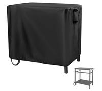 Andacar Housse de table de préparation pour table de chariot de salle à manger mobile Royal Gourmet à double étagère, 101,6 cm, housse de chariot à outils de bar - 101,6 cm (L) x 61 cm (l) x 81,3 cm