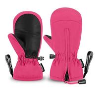 Andake Enfants Gants de Ski, 3M Thinsulate 2-7 Ans Garçons et Filles Gants d'hiver Warm Imperméable Coupe-Vent Thermique Mitaines pour Ski, Snowball (Rose, XXXS(ca.2-4 Ans))
