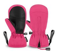 Andake Enfants Gants de Ski, 3M Thinsulate 2-7 Ans Garçons et Filles Gants d'hiver Warm Imperméable Coupe-Vent Thermique Mitaines pour Ski, Snowball (Rose, XXS(ca. 3-6 Ans))