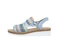 Rieker Sandales compensées V1241 pour femme, multicolore, 38 EU