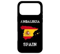 Andalousie Espagne Drapeau Espagne Vintage Carte Design Coque pour iPhone 17 Pro Max