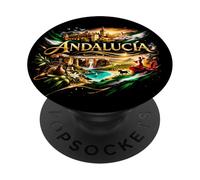 Andalousie Fierté du Sud Design Traditionnel PopSockets PopGrip Adhésif