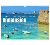Andalousie, mer bleue et monuments historiques, Version française (Calendrier mural 2026 DIN A3 portrait), Calendrier CALVENDO mensuel