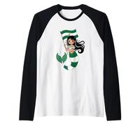 Andalousie Sirène Princesse Flamenco - Joli Drapeau de l'Andalousie Manche Raglan