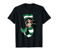 Andalousie Sirène Princesse Flamenco - Joli Drapeau de l'Andalousie T-Shirt