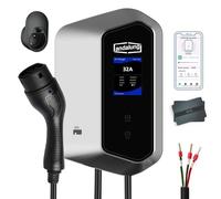 Andalung VCS-Z21-7S 7 KW Wallbox 200-250 V avec Wi-FI, Type 2 monophasée | Câble de 10 m, protection IP65, contrôle par application et courant réglable de 6 à 32 A, adaptée aux véhicules électriques